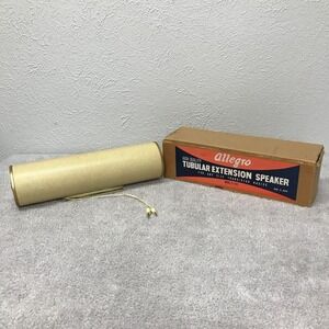 Vintage Transistor‎ Radio Tubular Extension Speaker Allegro E-102 Mid Century